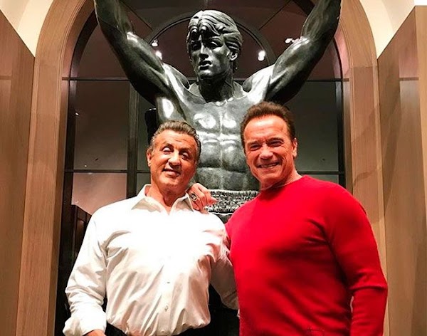 ¡Schwarzenegger y Stallone pasaron la Navidad juntos!