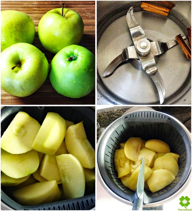 MANZANA AL VAPOR CON THERMOMIX