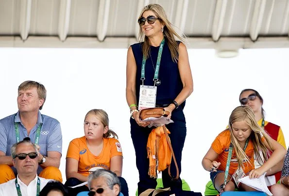 King Willem-Alexander, Queen Maxima, Princess Amalia, Princess Alexia, Princess Ariane watched Equestrian's Show Jumping of Netherlands' Jeroen Dubbeldam