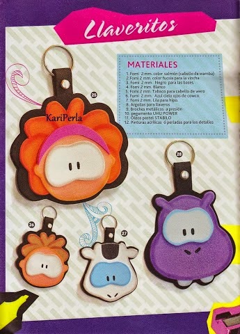 muñecos escolares en foami