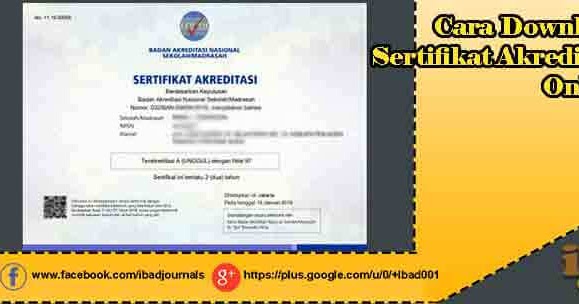 Cara Download Sertifikat Akreditasi Online Ij Com