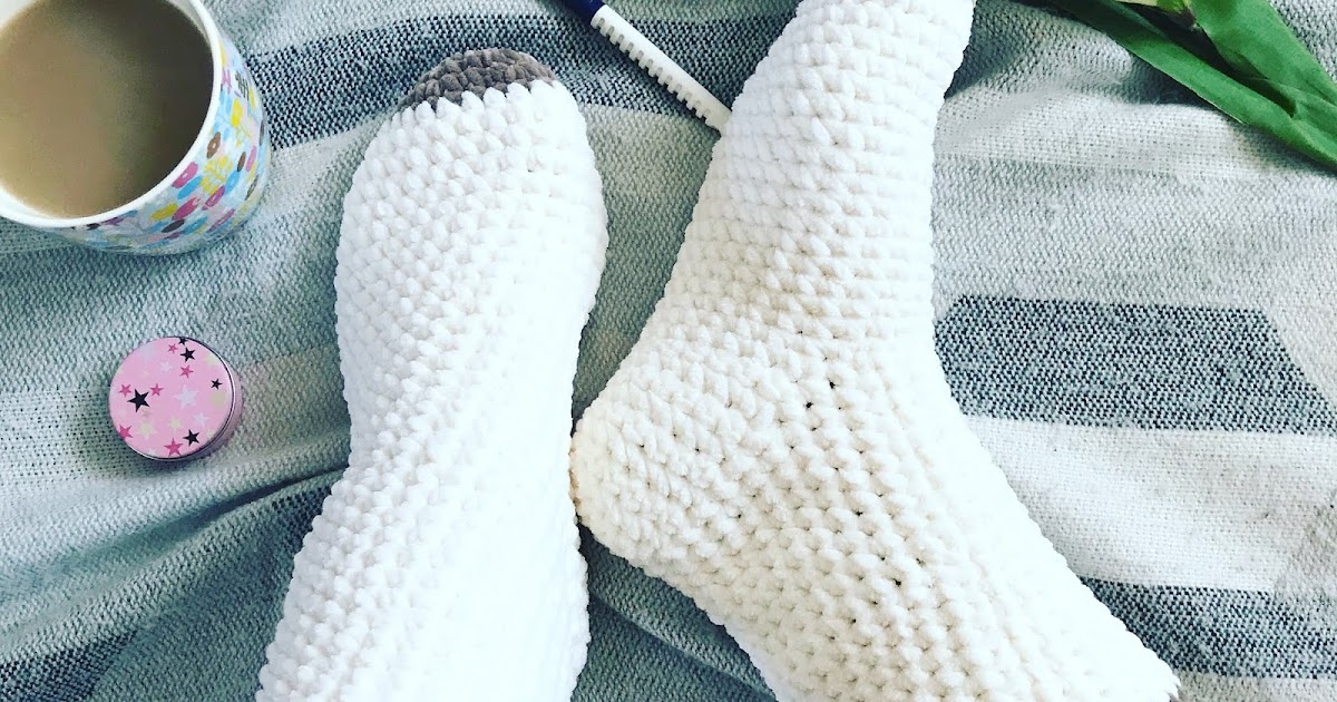 crochet bed socks pattern free