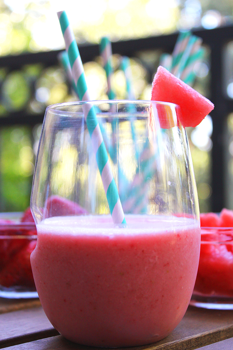 Easy Summer Recipes Strawberry + Watermelon Cooler A•Mused
