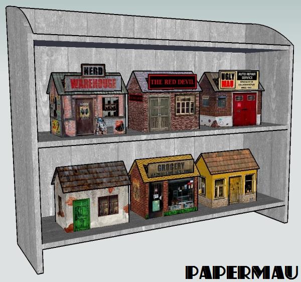 PAPERMAU EasyToBuild Little Houses Papercraft Collection by