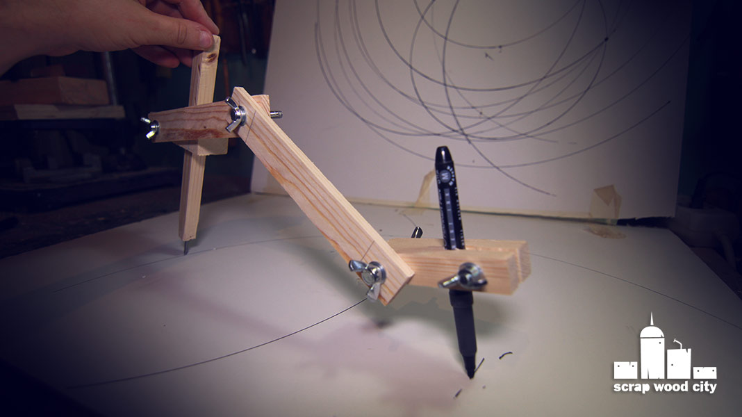 scrap wood city How to make a geometry compass