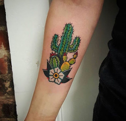 Este prickly pear cactus tatuagem