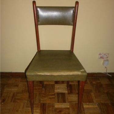 reconstrucción, tuneo y tapizado de una silla