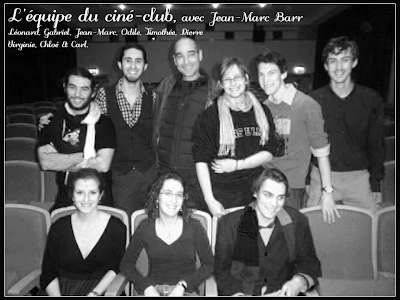 L'équipe du ciné-club, en compagnie de Jean-Marc Barr