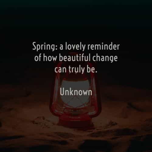 Spring quotes and sayings with thoughts of happiness