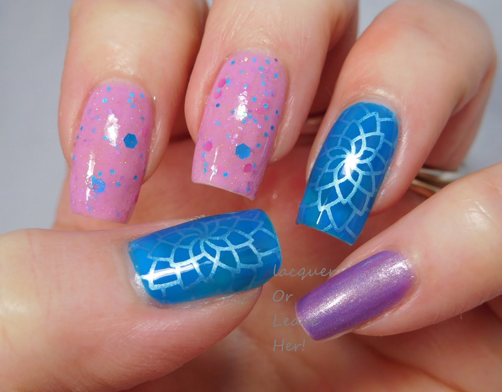 Lacquer or Leave Her! Before & After (sorta) Sticky Popsicle skittle