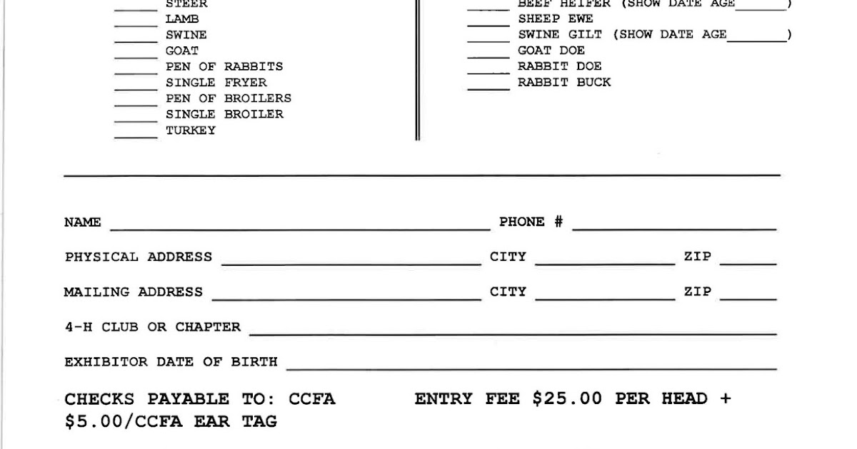 Caldwell County 4H Blog CCJLS Rabbit Validation/Short Term Rabbit Registration & Project Fair