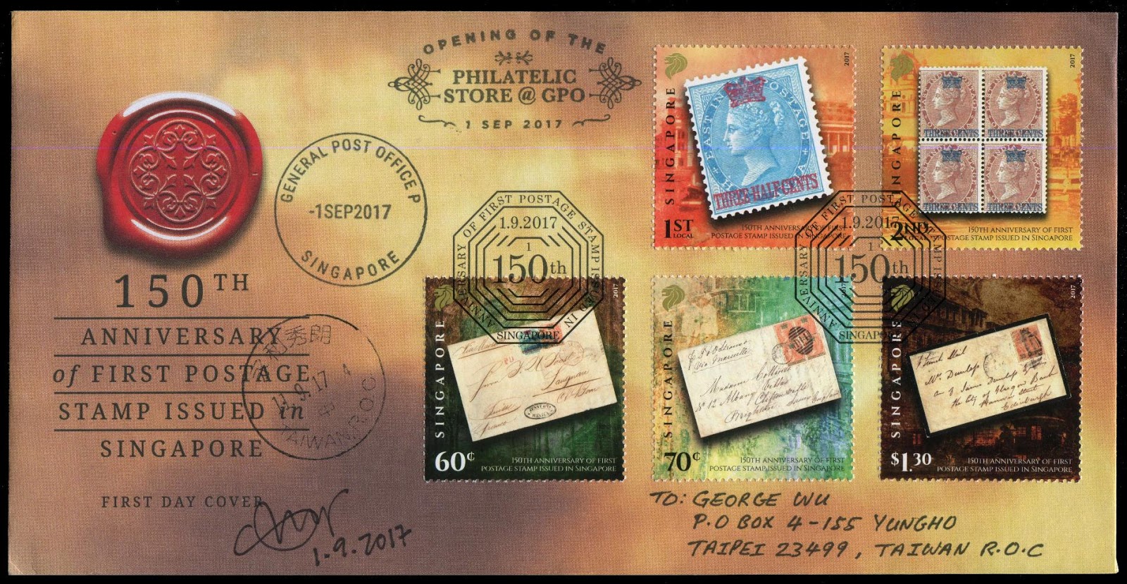 Gulfmann Stamps Collection SINGAPORE Straits Settlements Stamps 150