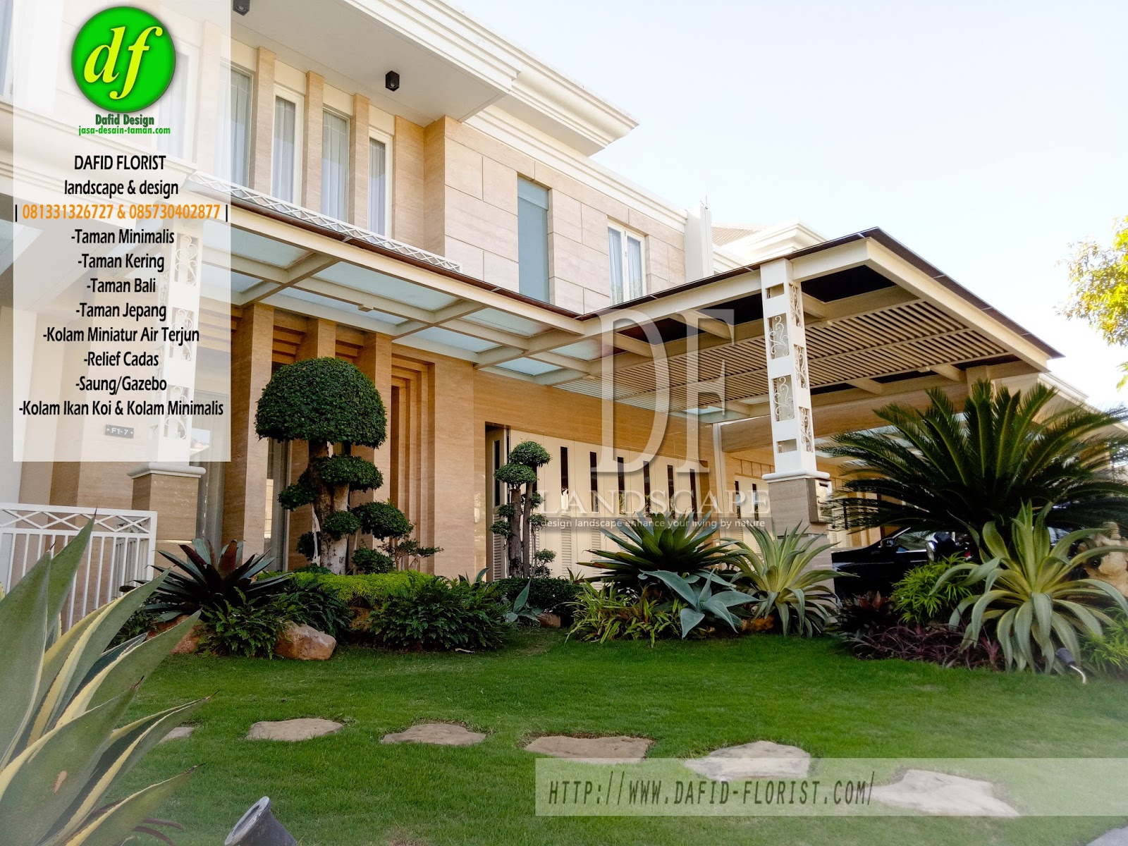 Desain Taman Air Terjun Minimalis