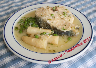  814º Menú, Hervido de vainas con pisto, bacalao en salsa verde, ensalada e higos rellenos más trufa de higo.y fruta 