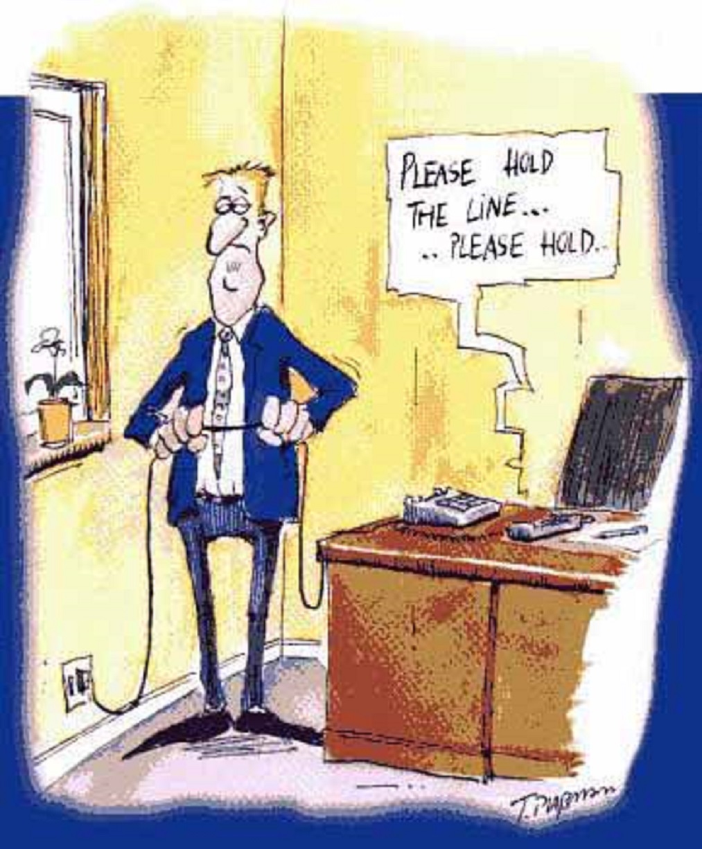 Please the line. Hold the line. Please the line. Please the line. Надпись please wait.