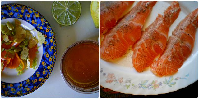Salmón glaseado con salsa de lima: Elaboración