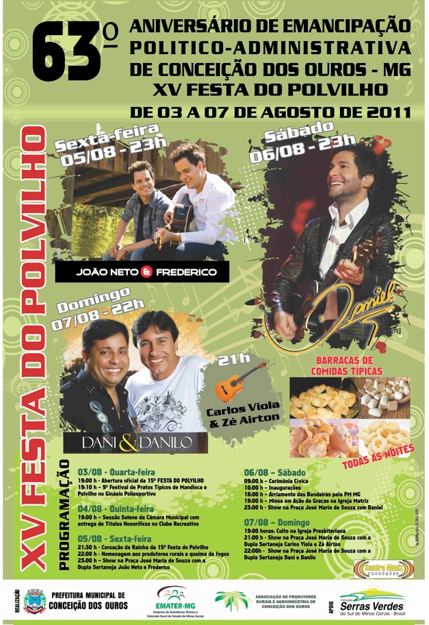 Carla Barbosa Tudo pronto para a festa do polvilho em Conceição dos Ouros Carla Barbosa Tudo pronto para a festa do polvilho em Conceição dos Ouros