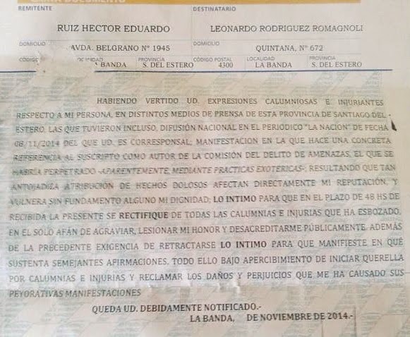 Señales: Concejal pretende demandar a periodista de La Nación por  