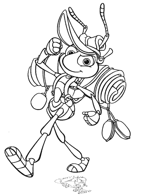 Dibujos disney para colorear: Bichos para colorear