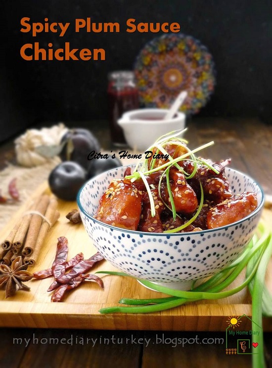 Citra's Home Diary Spicy Plum sauce Chicken Bowl / Ayam saus buah Prem