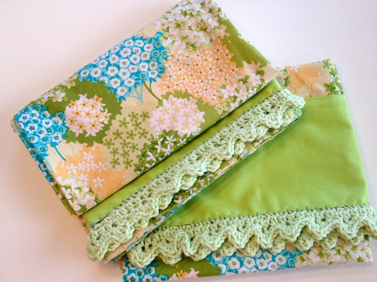 Quilted Cupcake Vintage Pillowcases