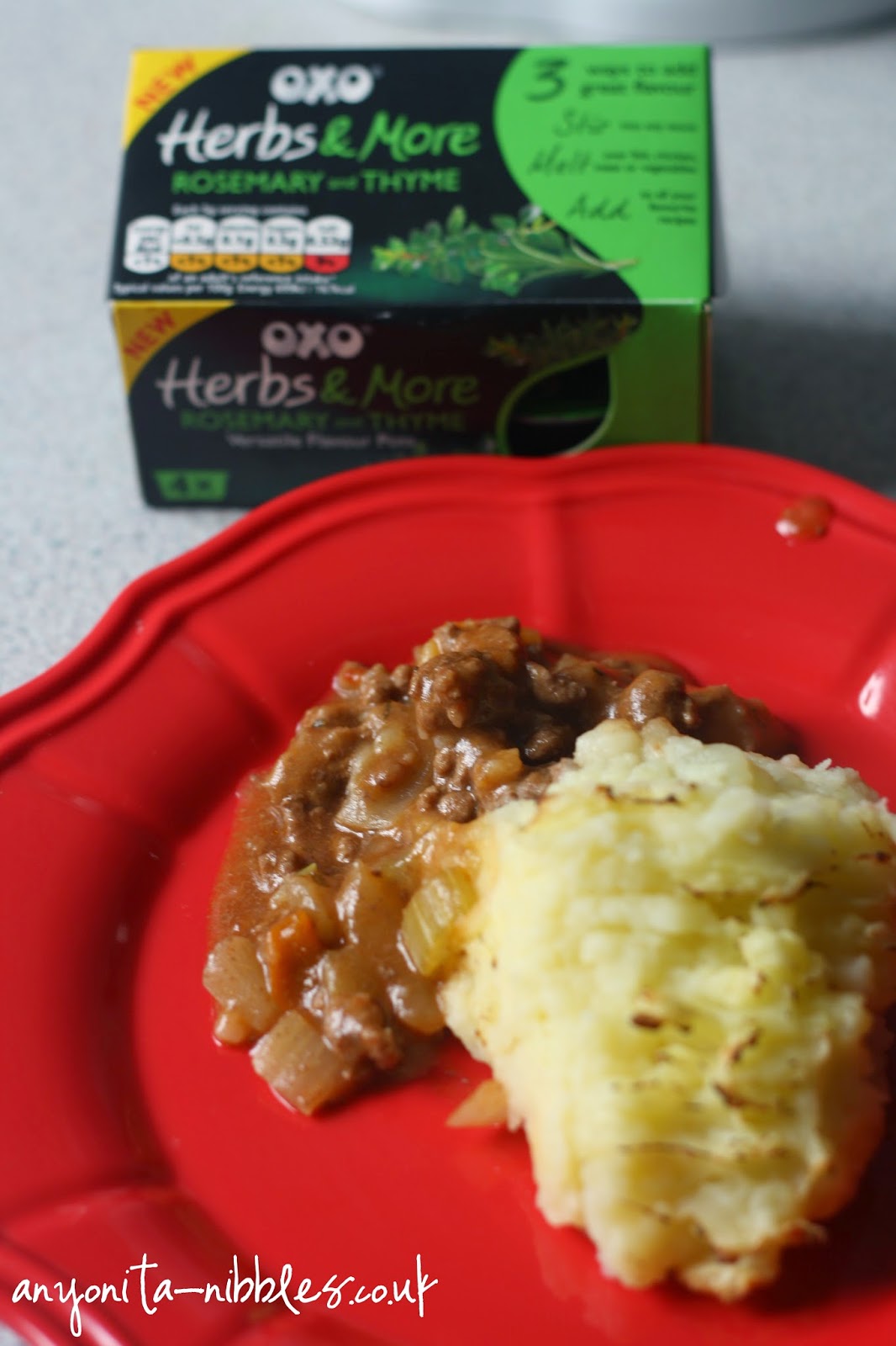 A serving of OXO's Kitchen Magician Cottage Pie from Anyonita-nibbles.co.uk