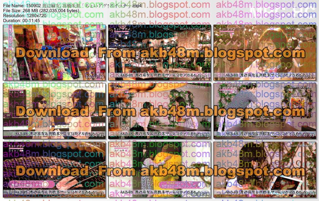 Jp Media Blog バラエティ番組 渡辺麻友 高橋朱里 ちょいアゲ スイッチ Mp4