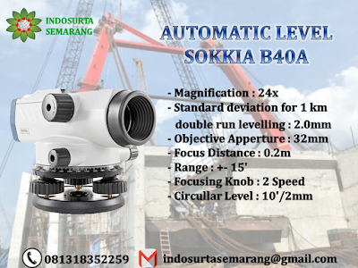 JUAL AUTOMATIC LEVEL SOKKIA B40A|B-40A| B 40A | YOGYAKARTA