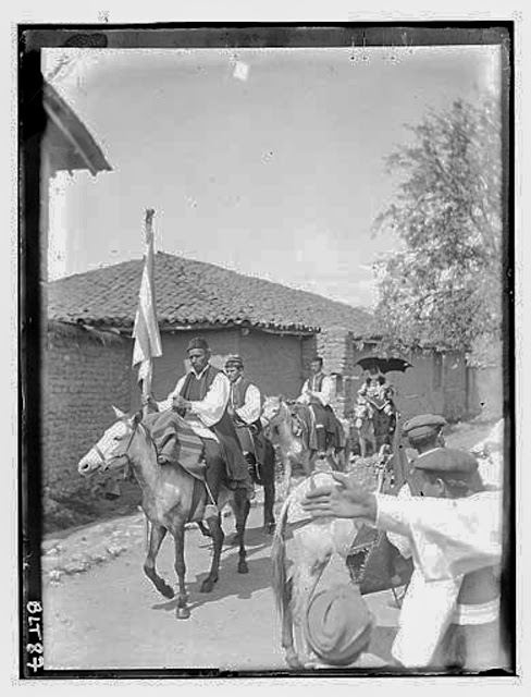 Arrival of the bride on horseback, village Negochani (Niki)