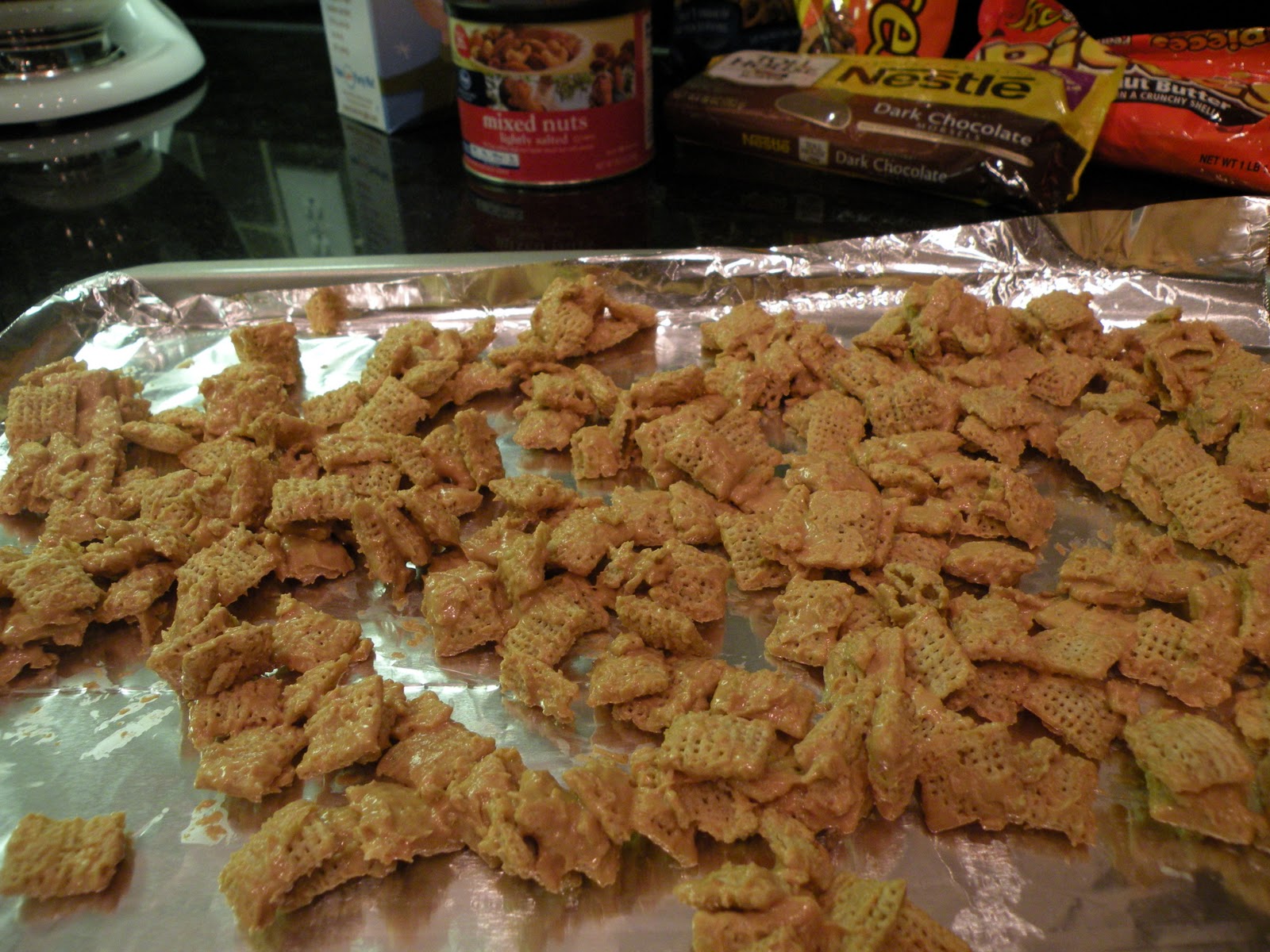 Chickadee Home Nest Chocolate/Peanut Butter Chex Party Mix