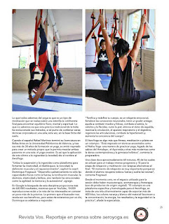 NUEVO REPORTAJE SOBRE EL METODO AEROYOGA® BY RAFAEL MARTINEZ EN PRENSA INTERNACIONAL. "AEROYOGA, RELAJARSE EN EL AIRE, TE CONTAMOS SOBRE EL AEROYOGA Ó COMO MEDITAR LEJOS DEL SUELO”. METODO AEROYOGA, PRENSA, LATINO AMERICA, PARAGUAY, ARGENTINA, CHILE, URUGUAY, PERU, BRASIL, COLOMBIA, VENEZUELA, PANAMA, COSTA RICA, ECUADOR, GUATEMALA, MEXICO,BOLIVIA, REVISTA VOS, COLUMPIO, HAMACA, AERIAL, YOGA, AIR, PILATES, AEREO, CURSOS, CLASES, ESCUELAS, TEACHER TRAINING, RAFAEL MARTINEZ.