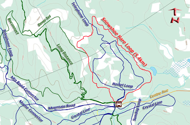 Map of Snowshoe Hare Loop
