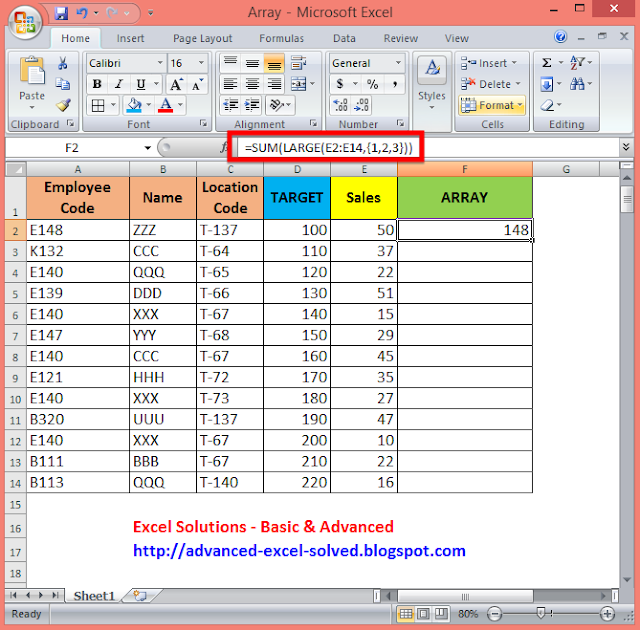 Array in Excel Uses, Benefits and Details with examples in array ...