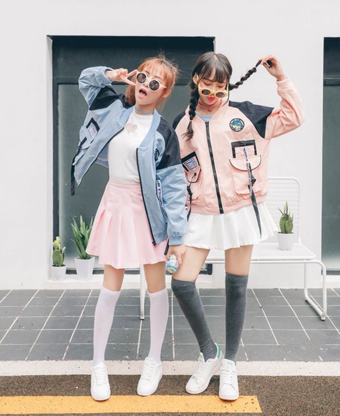Inspirações de Looks em Tons Pastel Asian Fashion Sweet Magic