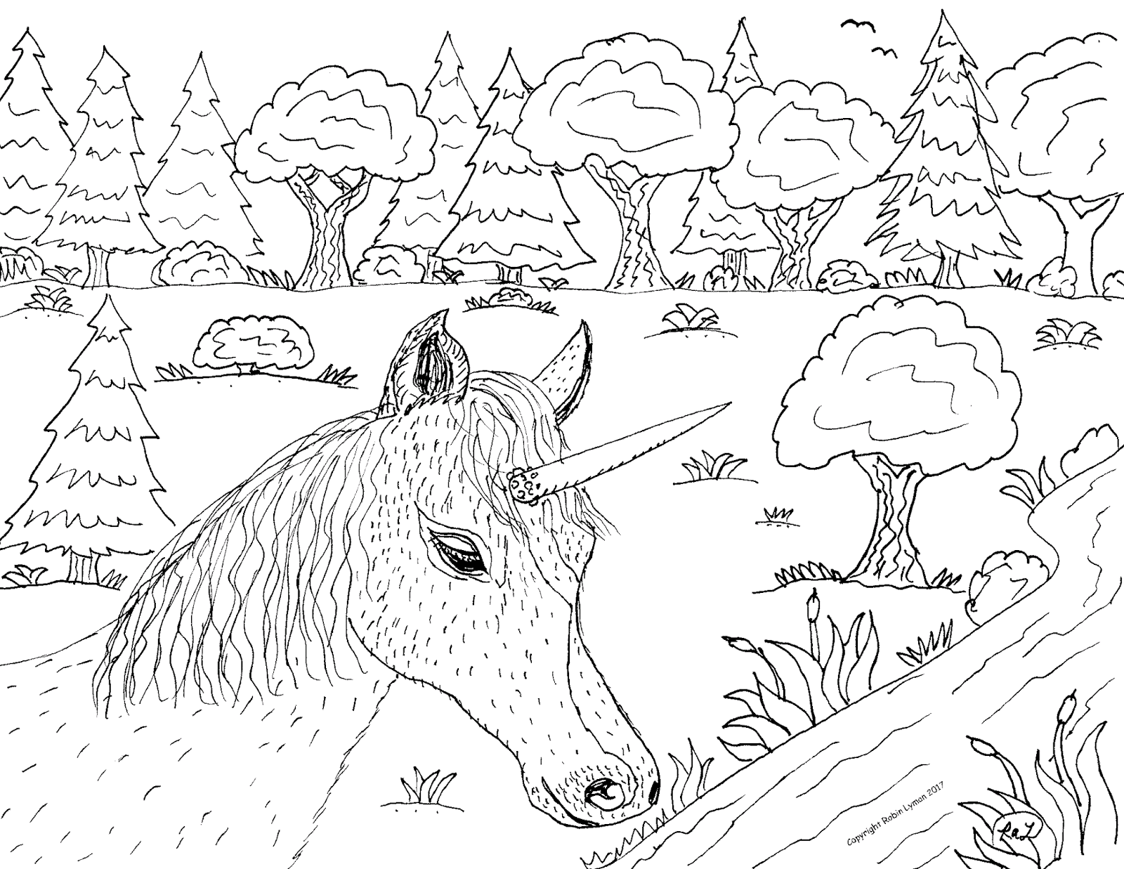 Robin's Great Coloring Pages: Unicorns and More Unicorns