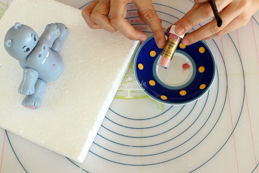 Tutorial hipopotamo de fondant