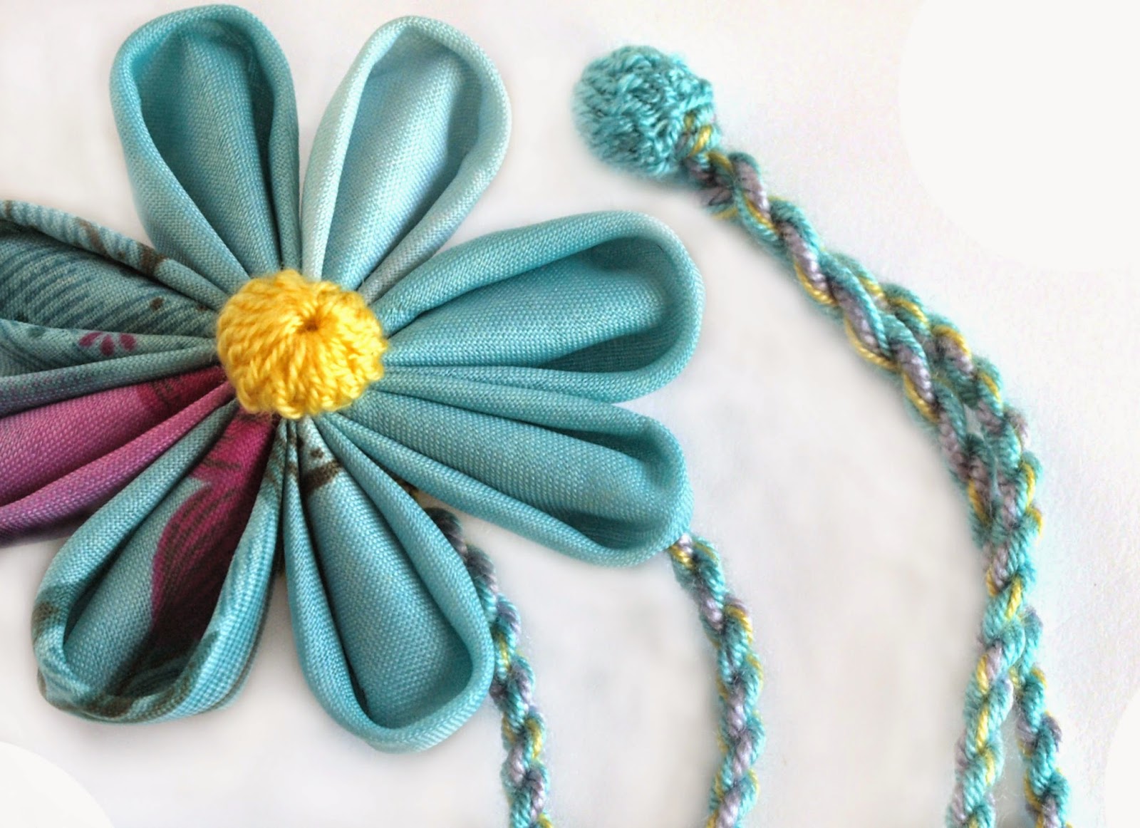 Kanzashi Flower Necklace