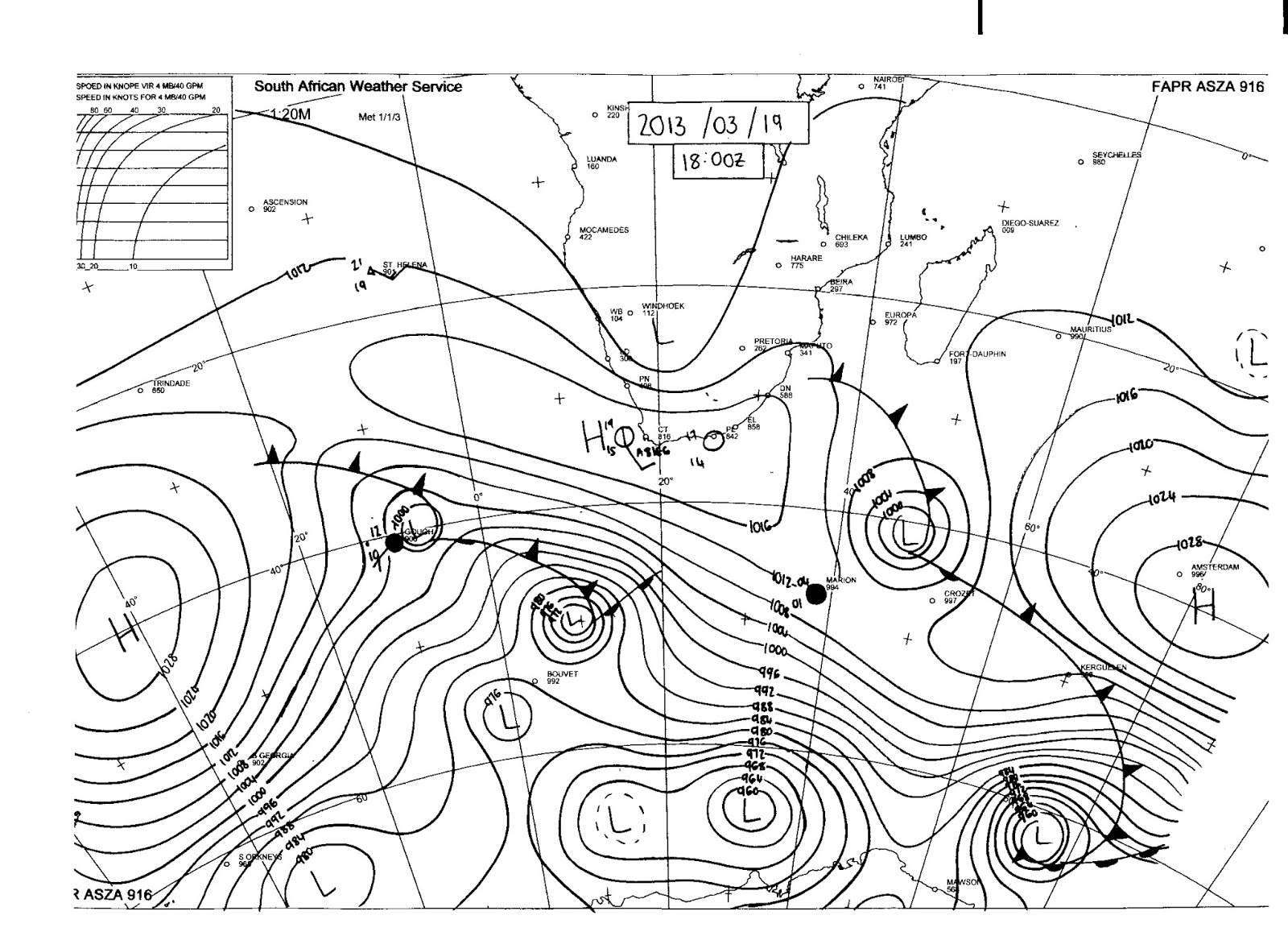 SA Weather and Disaster Observation Service: SA Sea Level Synoptic ...