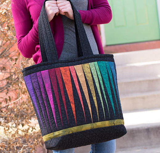 Quilter’s Palette Tote Bag Using the Quilter's Palette Collection Designed by Jinny Beyer for RJR Fabrics