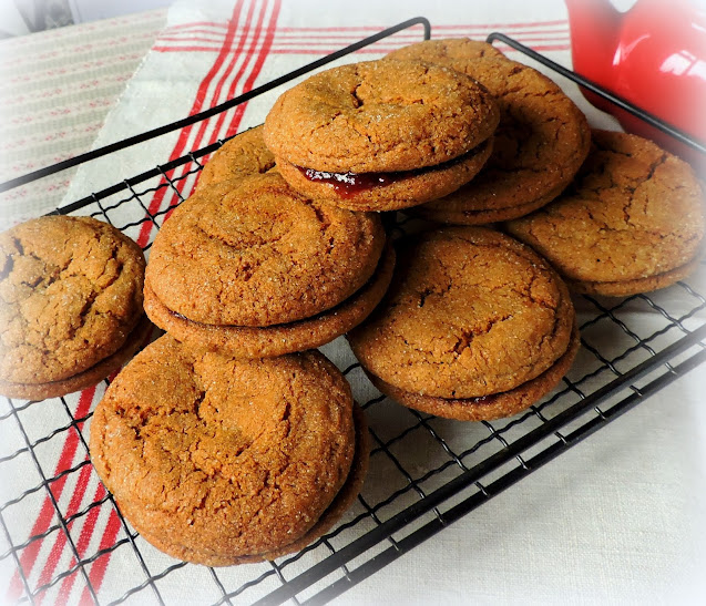 Ginger & Jam Sandwich Cookies