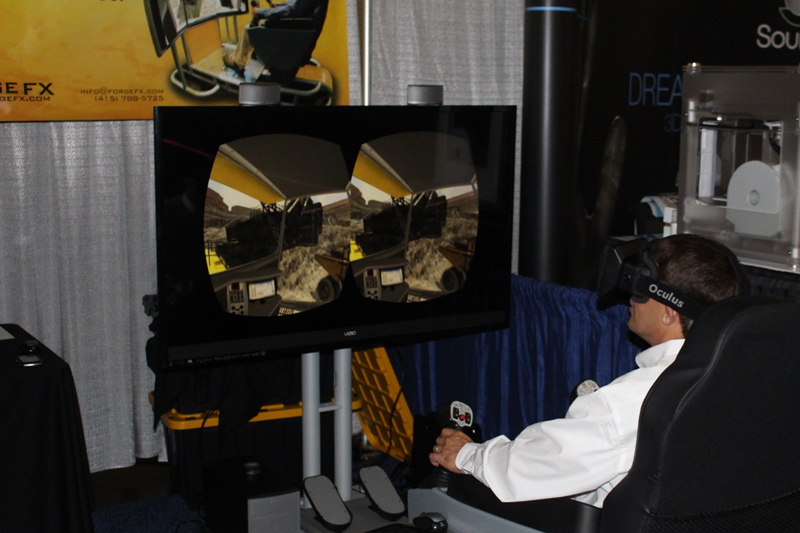Training Simulator with Virtual Reality Head-Mounted Display