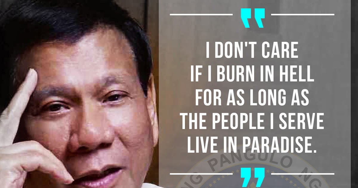 President Rody Duterte Most Quotable Quotes ~ Boy Banat