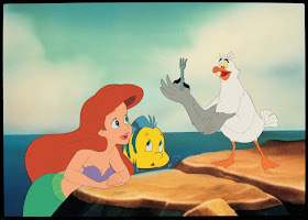 Ariel little memaid Flounder Scuttle animatedfilmreviews.filminspector.com