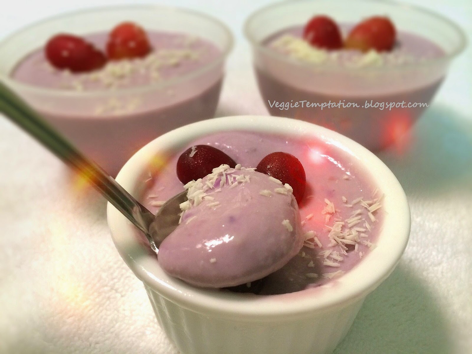 ♥ Veggie Temptation Vegan Grape Pots De Crème