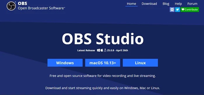 OBS (Open Broadcaster Software) - Camtasia Alternatives Screen Recorders
