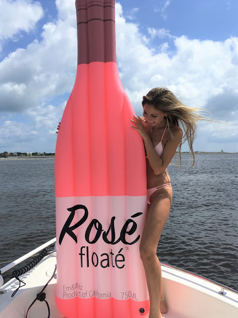Rose floate, champagne, bottle float, pool float, pink float, pink bikini, boat, island, party, champagne quotes, celebrate life, cheers, champaige, smile, beach, cheers sunglasses, jomie bikini, trifenabella bikini, reversible, swimwear, inspiration, sunshine, florida, fun, unique, giant, 7 foot, amazon, vinyl, 