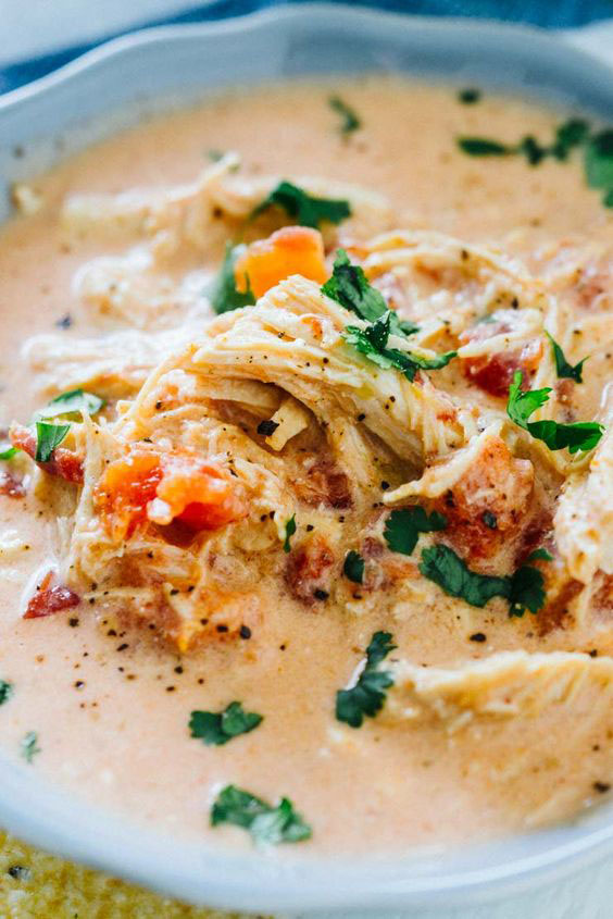 Zesty Queso Keto Chicken Soup Recipe