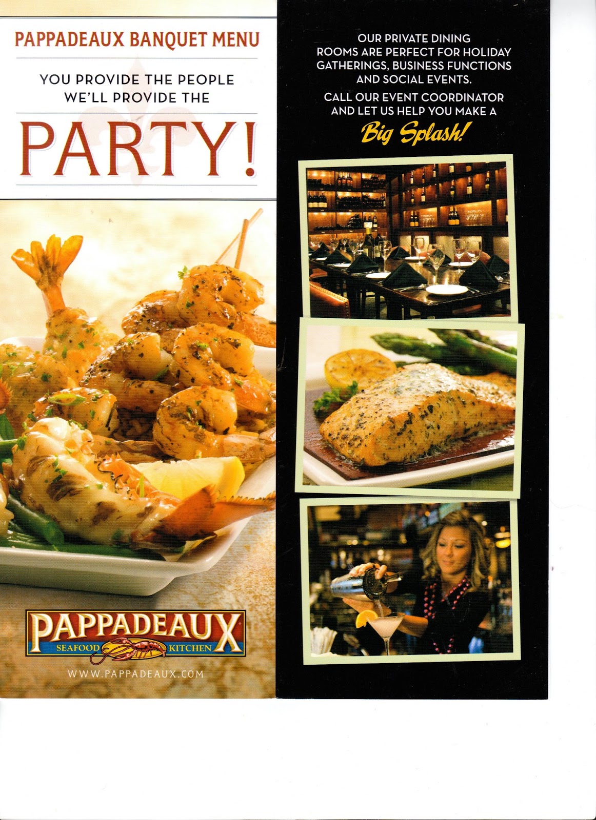 Vc Menu Pappadeaux Seafood Kitchen Houston Tx