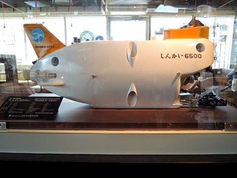 深海ラボカフェ展示「しんかい6500 模型」