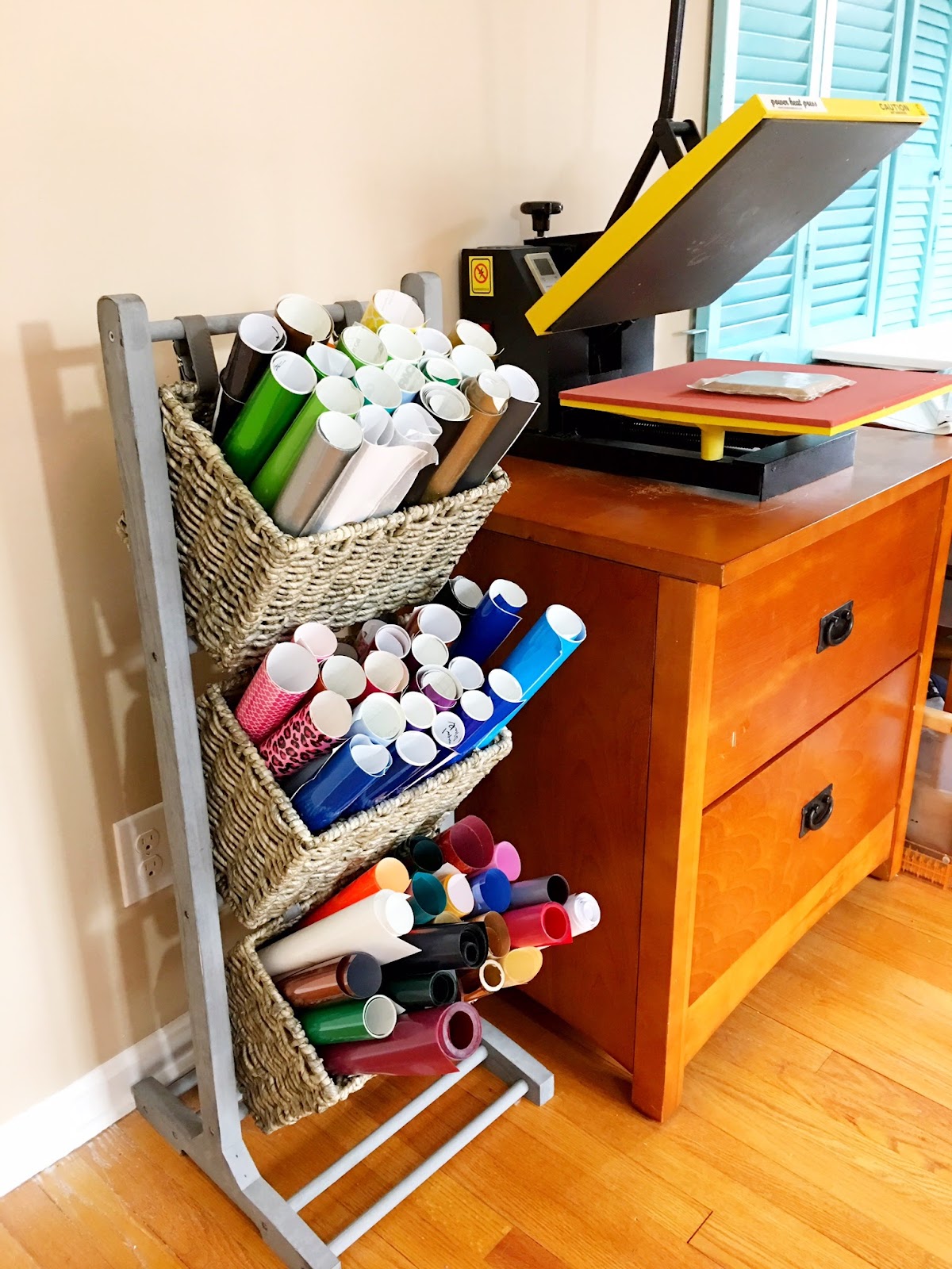 Vinyl Storage Solution for Small Spaces (And First Look at My New Craft Room) Silhouette School